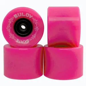 Sulov Kolečka Penny board Neon Pink 60 x 45mm 85a sada 4ks s ložisky (VÝPRODEJ) obraz