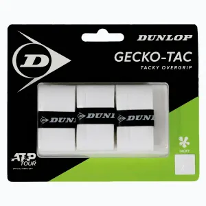Tenis omotávka DUNLOP GECKO-TACK OverGrip 0, 5 mm bílá obraz