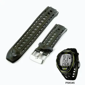 Timex T5K545 černý originální gumový řemínek obraz