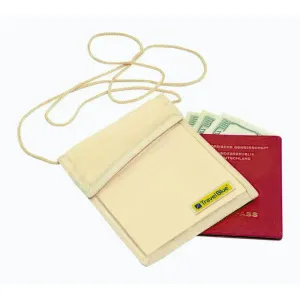 Travel Blue Neck Wallet Rfid Beige obraz