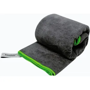 TravelSafe ručník Microfiber Terry Towel L charcoal/lime green obraz