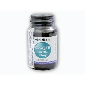 Viridian Co-enzym Q10 with MCT 30mg 30 kapslí obraz