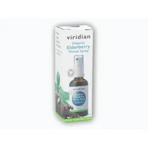 Viridian Elderberry Throat Spray 50ml Organic obraz